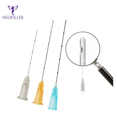 30G Pengisi Kecantikan Menggunakan Cannula Blunt Cannula Untuk Pengisi Asam Hyaluronic 40mm 50mm