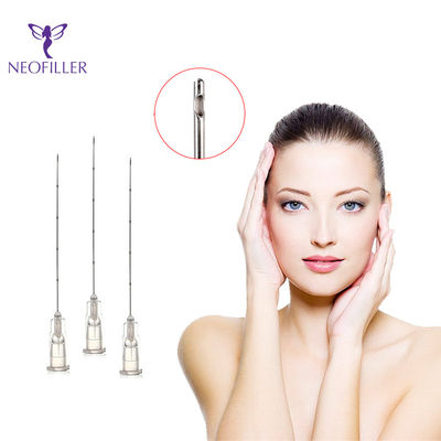 30G Pengisi Kecantikan Menggunakan Cannula Blunt Cannula Untuk Pengisi Asam Hyaluronic 40mm 50mm