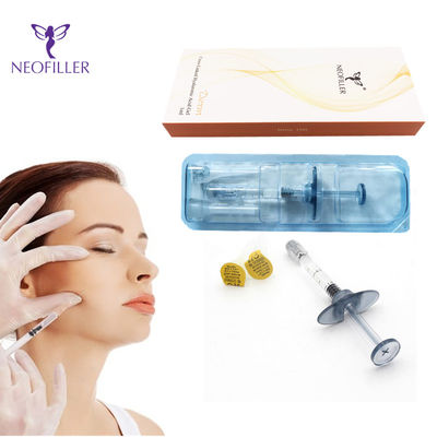 Pengisi Kulit Dahi Wajah Asam Hyaluronic Pengisi Bibir Asam Hyaluronic Transparan Aman