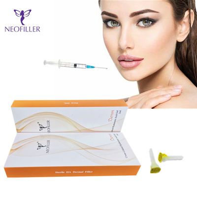 Pengisi Kulit Dahi Wajah Asam Hyaluronic Pengisi Bibir Asam Hyaluronic Transparan Aman