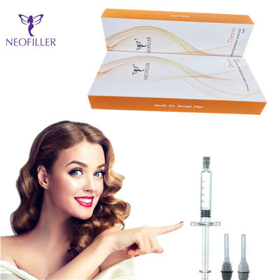 Pengisi Kulit Dahi Wajah Asam Hyaluronic Pengisi Bibir Asam Hyaluronic Transparan Aman