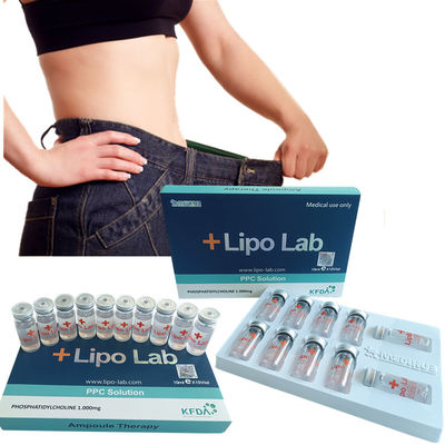 Solusi Lipolisis Pelangsing Tubuh Transparan 0.15cc - 0.2cc Suntikan Pelarutan Lemak Permanen