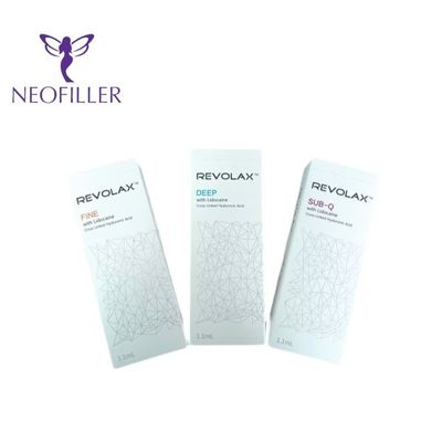 Penghilang Kerut 1.1ml/Kotak Dermal Filler Revolax Injeksi Asam Hidraulik Dalam Untuk Wajah