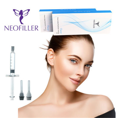 Neofiller 1ml Cross Linked Dermal Filler Hyaluronic Injeksi Bibir Terlihat Alami 24mg/Ml
