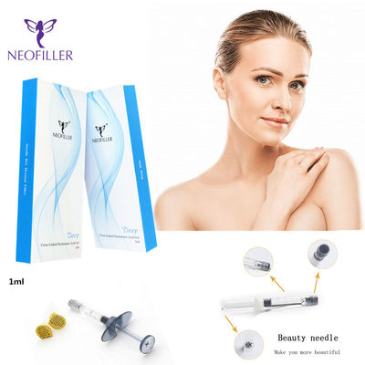 Neofiller 1ml Cross Linked Dermal Filler Hyaluronic Injeksi Bibir Terlihat Alami 24mg/Ml