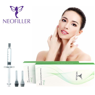 2ml Keriput Asam Hyaluronic Pengikat Silang Asam Hyaluronic Dermal Filler Untuk Bokong