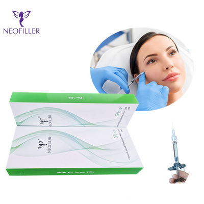 Fine Derm Deep Hyaluronic Acid Dermal Filler 1ml 2ml Derm Ha Injeksi Wajah