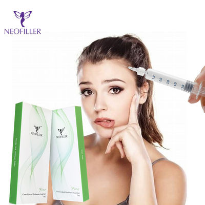 Dermal 24Mg/Ml Injeksi Pengisi Hyaluron Bantalan Pipi Peningkatan Bibir Halus