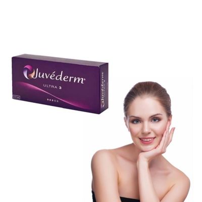 Transparan 2ml Juvederm Dermal Filler Injectable Hyaluronic Acid Untuk Garis Halus