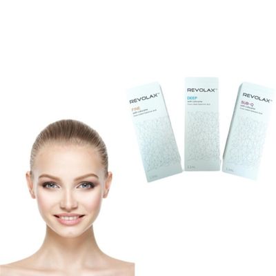 Revolax Dermal Filler Jarum Suntik Dalam Halus Pengisi Asam Hialuronat 24mg/Ml