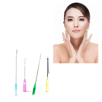 3D Cog Pdo Eye Thread Lift Threading Yang Dapat Diserap Untuk Mengangkat Wajah L Tumpul