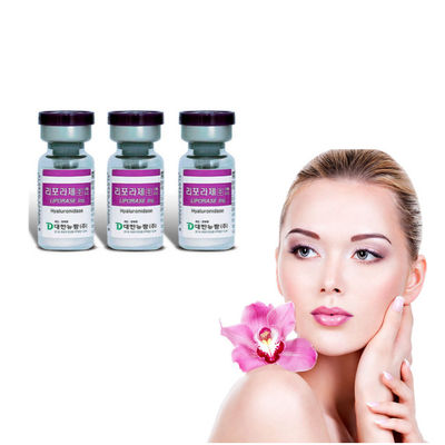 Liporase Menyuntikkan 1ml Suntikan Pelarutan Lemak Perut Larutkan Asam Hyaluronic 10vials / Box