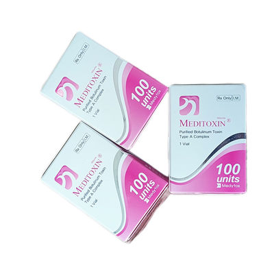 2.5mL Penghilang Kerut Suntikan Toksin Botulinum Meditoxin Toksin Botulinum Tipe A 100 Unit
