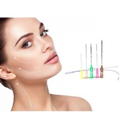 18g 100mm PDO Thread Lift 6d Cog Thread Face Lift Pipi Mengangkat