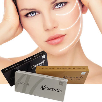 Pengisi Dermal Asam Hyaluronic Cross Linked Pengurangan Kerut Sedang 24-48 Jam Waktu Pemulihan