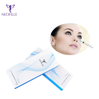 Hyaluronic Acid Dermal Filler Transparan Injeksi Hipodermal 1ml*2 Jarum suntik