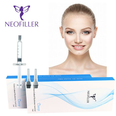 Jarum suntik steril Hyaluronic Acid Dermal Filler 24mg/ml Konsentrasi Injeksi Hipodermal