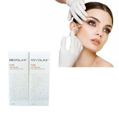 Pembungkusan Jarum suntik Asam Hyaluronik Revolax Filler Kulit Untuk Mengisi Bibir Wajah