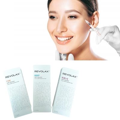Area Wajah Asam Hyaluronic Revolax Filler Dermal Dengan Kemasan Jarum Suntik