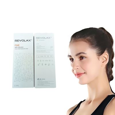 Area Wajah Asam Hyaluronic Revolax Filler Dermal Dengan Kemasan Jarum Suntik