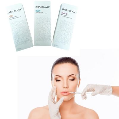 Area Wajah Asam Hyaluronic Revolax Filler Dermal Dengan Kemasan Jarum Suntik