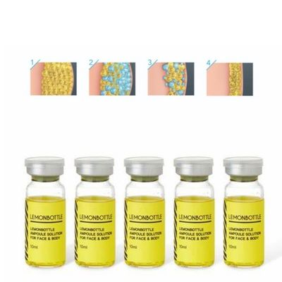 Solusi Botol Lemon Konsentrasi Tinggi Untuk Injeksi Larut Lemak 5 Vial X 10ml Seluruh Tubuh