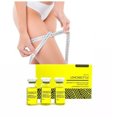 Larutan Larut Lemak Konsentrasi Tinggi Untuk Wajah Dan Tubuh 10ml X 5 Botol Lemon Kemasan Aseptik Satu Kali