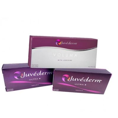 Keamanan Juvederm Ultra Plus Filler 1ml 2Syringes Hyaluronic Acid Injectable Gel untuk Menggores Wajah dan Mengurangi Kerutan