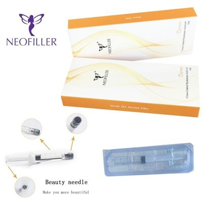 24mg/ml Cross Linked Transparent Hyaluronic Acid Dermal Filler untuk suntikan wajah