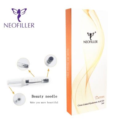 24mg/ml Cross Linked Transparent Hyaluronic Acid Dermal Filler untuk suntikan wajah