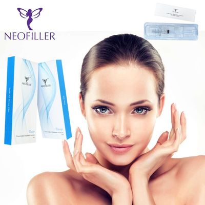 Penyimpanan pada suhu kamar Hyaluronic Acid Dermal Filler 2ml Untuk Kulit Kembung Dan Cerah
