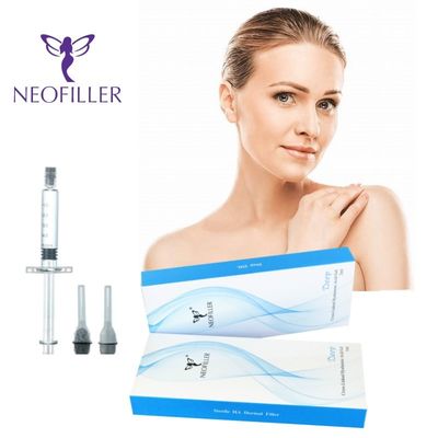 Penyimpanan pada suhu kamar Hyaluronic Acid Dermal Filler 2ml Untuk Kulit Kembung Dan Cerah
