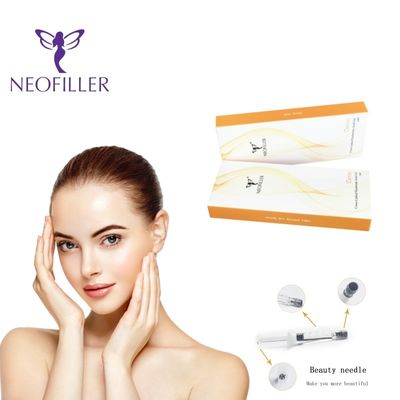 Gel Suntik Pengisi Dermal Asam Hyaluronik Transparan Peningkatan Peremajaan Wajah Kulit Muda Halus