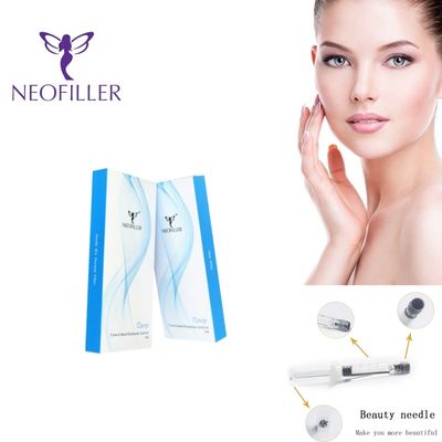 Panjang 9-12 Bulan Hipodermal Injeksi Hyaluronic Acid Filler Kulit Untuk Efek Alami Dan Transparan