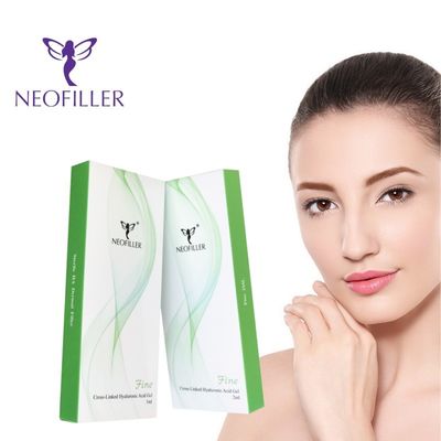 Asam Hyaluronic Transparan Pengisi Kulit Gel Injeksi Hipodermal Injeksi Penambahan Wajah