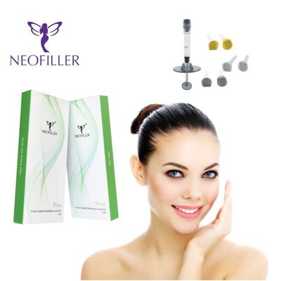 Pengisi Dermal Asam Hyaluronic Transparan Gel Suntik Suhu Kamar Meremajakan Peningkatan Kulit Perusahaan yang Dinutrisi