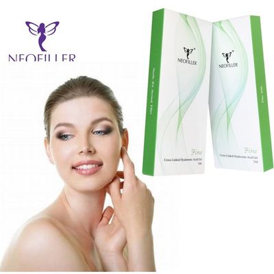 Pengisi Dermal Asam Hyaluronic Transparan Gel Suntik Suhu Kamar Meremajakan Peningkatan Kulit Perusahaan yang Dinutrisi