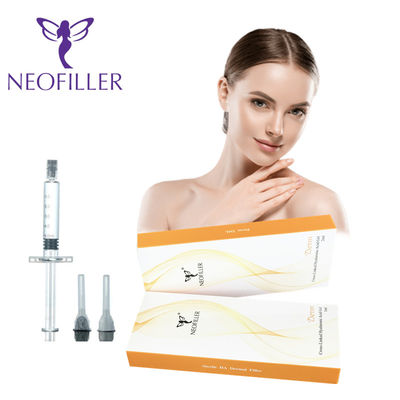 Hyaluronic Acid Transparan 24mg-ml Dermal Filler Injectable Gel 9-12 Bulan Umur Panjang Peningkatan Peremajaan Wajah