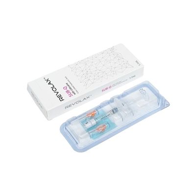 Pengisi Bibir Dermal 1.1ml Revolax Fine Deep Sub-Q Untuk Suntikan Asam Hyaluronic Anti Kerutan