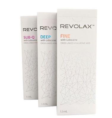 Pengisi Bibir Dermal 1.1ml Revolax Fine Deep Sub-Q Untuk Suntikan Asam Hyaluronic Anti Kerutan