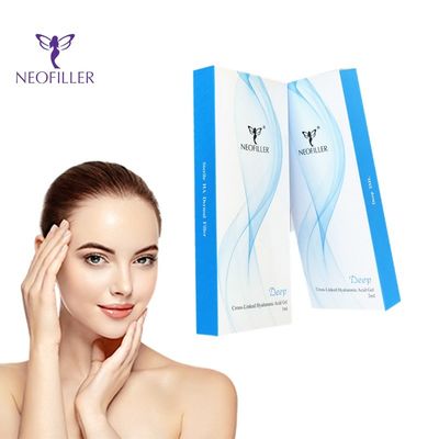 Pengisi Dermal Asam Hyaluronic 24mg-ml 5ml Gel Suntik Peningkatan Kontur Wajah Alami Halus