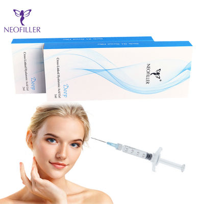 Pengisi Dermal Asam Hyaluronic 24mg-ml 5ml Gel Suntik Peningkatan Kontur Wajah Alami Halus