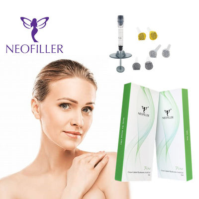 Filler Dermal Asam Hyaluronic Transparan Dengan Konsentrasi 24mg/ml Kedalaman Injeksi Hipodermic