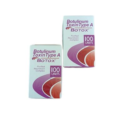 Allergan Botox 100U/vial Botulinum Toxin Powder untuk Injeksi Anti-Wrinkle dengan penyimpanan 2-8°C dan pembuatan fermentasi