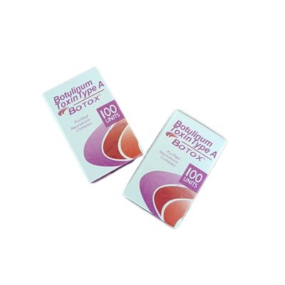 Allergan Botox 100U/vial Botulinum Toxin Powder untuk Injeksi Anti-Wrinkle dengan penyimpanan 2-8°C dan pembuatan fermentasi