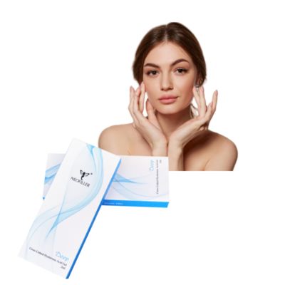 Neofiller Cross-Linked 2ml Hyaluronic Acid Dermal Filler Deep Line Nose Contour Injectable Gel Perbaikan Wajah