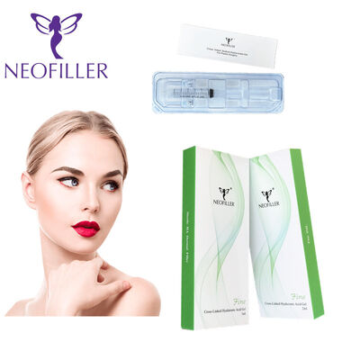24mg-ml Asam Hyaluronic Dermal Filler Gel Suntik Pengurangan Kerutan Wajah 9-12 Bulan Umur Panjang Penyimpanan pada suhu kamar