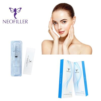 Neofiller Hyaluronic Acid Dermal Filler dengan 24mg/ml Konsentrasi selama 9-12 Bulan Umur panjang dalam Gel Transparan