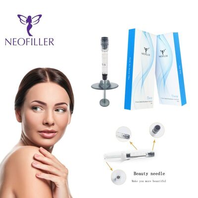 Neofiller 24mg-ml Asam Hyaluronic Dermal Filler Jarum Suntik Steril Gel Suntik Peningkatan Injeksi Wajah