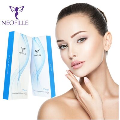 Neofiller 24mg-ml Hyaluronic Acid Dermal Filler Injectable Gel 9-12 Bulan umur panjang Solusi penyimpanan suhu kamar